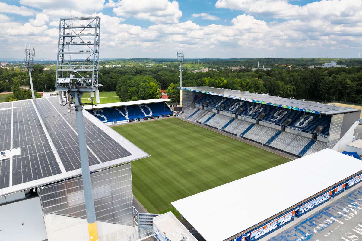 drohnenaufnahme sv darmstadt 1898 böllenfalltor solar photovoltaik