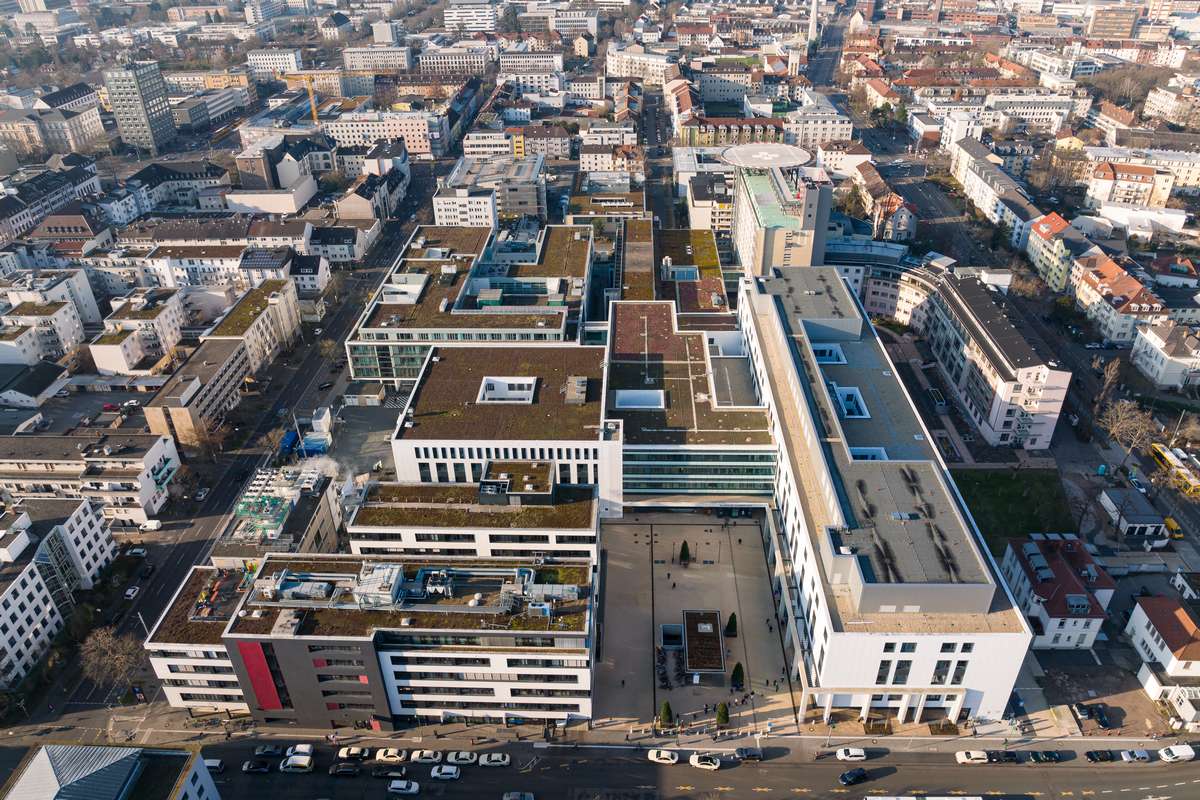 drohnenaufnahme darmstadt klinikum koblenz innenstadt verkehr