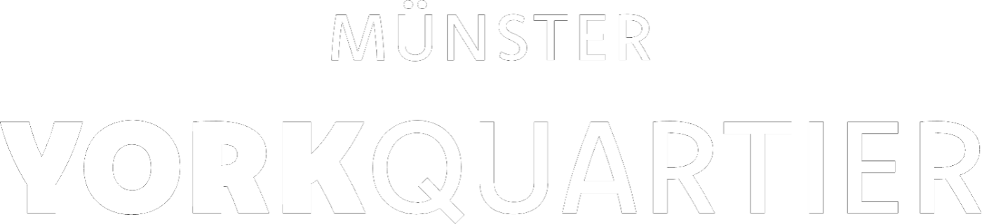 schriftzug für grafik mit professionellen referenzbildern des york-quartiers in münster für marketing